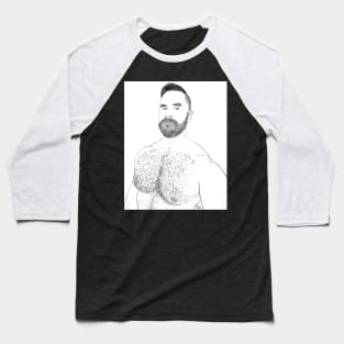 Handsome Beard Baseball T-Shirt